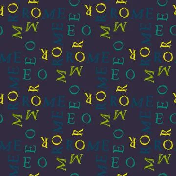 Rome pattern seamless design Stock Illustration
