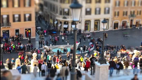 Rome piazza di Spagna Stock Footage 82579411