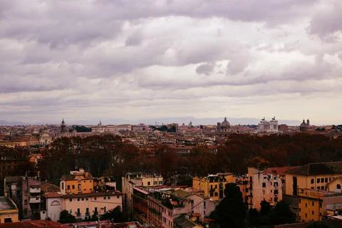 Rome from Piazza Garibaldi Stock Photos