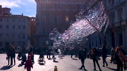 Rome: Piazza Navona Stock Footage 104817205