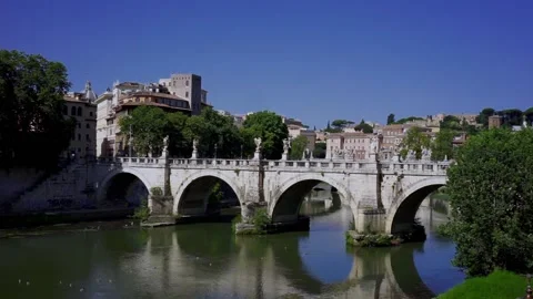 Rome Ponte S.Angelo 스톡 동영상 157494426