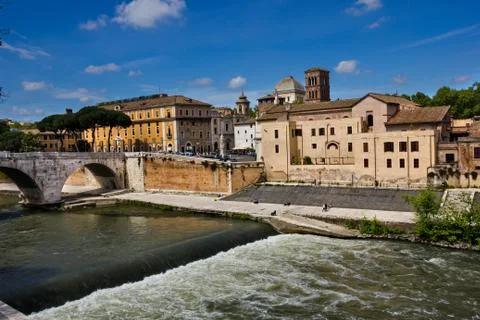 Rome riverscape Stock Photos