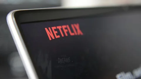 Rome, Ro, Italy 12 10 2025: netflix streaming film website on laptop display. Stock Footage 323200289