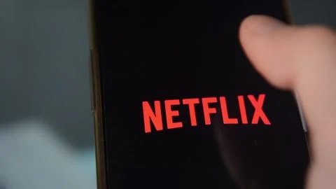 Rome, Ro, Italy 12 10 2025: netflix stream film app logo. film streaming app. Stock Footage 323200590
