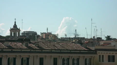 Rome Rooftops Stock Footage 200940038