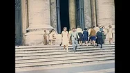 Rome Saint Peter Tourists Stock Footage