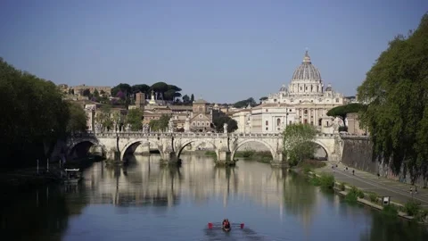 ROME SEEN FROM THE TIBER Vidéo 184061756