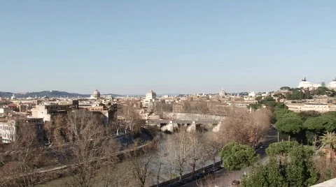 Rome Skyline Stock Footage 321175