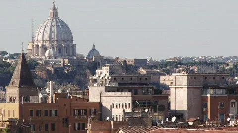 Rome Skyline Stock Footage 321202