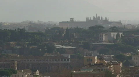Rome Skyline Stock Footage 325600