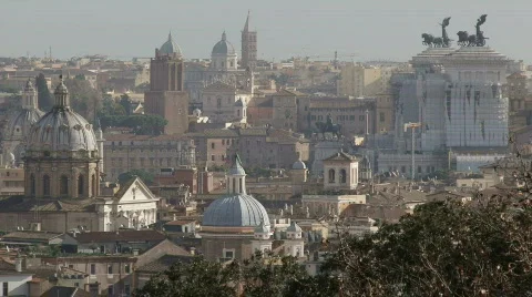 Rome Skyline Stock Footage 325645