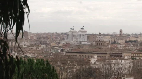 Rome Skyline Stock Footage 325661