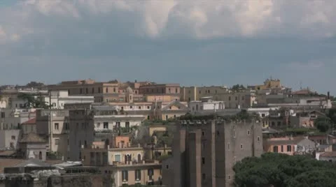 Rome skyline Stock Footage 10886786