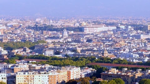 Rome skyline Stock Footage 81258840