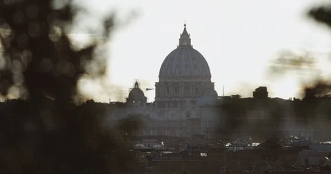 Rome skyline at sunset Stock-Footage 87645503