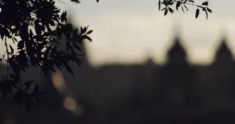 Rome skyline at sunset Stock-Footage 87665115