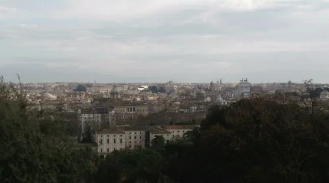 Rome Skyline timelapse Stock Footage 325394