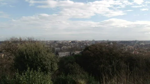 Rome Skyline timelapse Stock Footage 325422