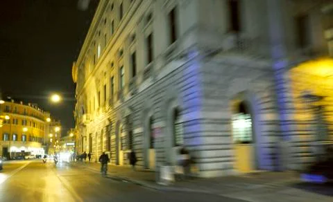 Rome speeding view Foto stock
