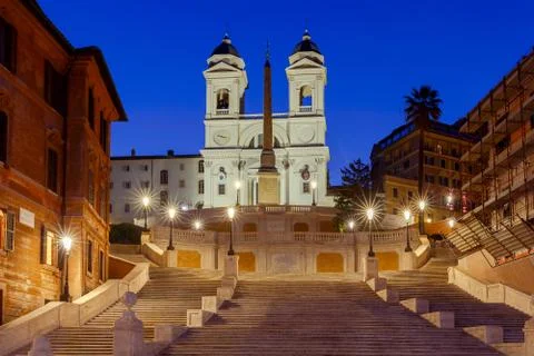 Rome. The Square of Spain. Stock Photos