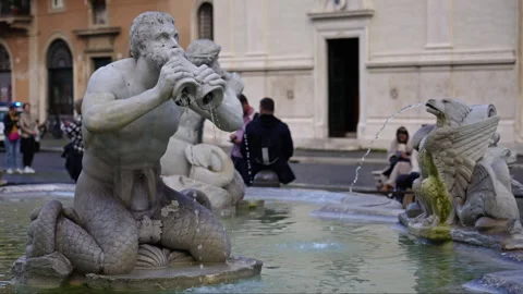 Rome Statues 120fps Slow Motion 4k 6 Stock Footage 255837688