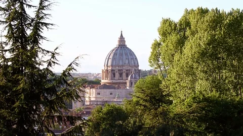 Rome St.Peters Basilica Video stock 80593975