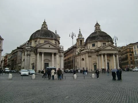 Rome street corner Stock Photos