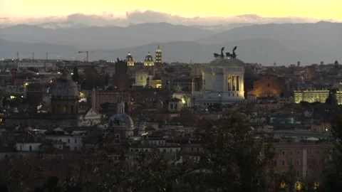 Rome at Sunrise 6 Video stock 146898536