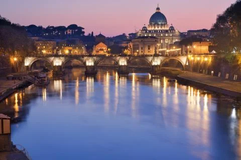 Rome at sunset Foto stock