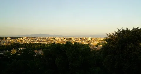 Rome sunset Time Lapse Stock Footage