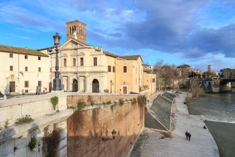 Rome by the Tiber Foto stock