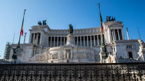Rome. Time Lapse in motion around parliament. Stock Footage 26122077