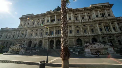 Rome. Time Lapse in motion around the building. Stock Footage 32865337