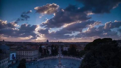 ROME TIMELAPSE Stock Footage