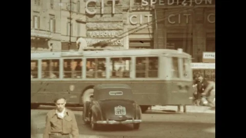 Rome Traffic Archival (editorial) Stock Footage 74932070