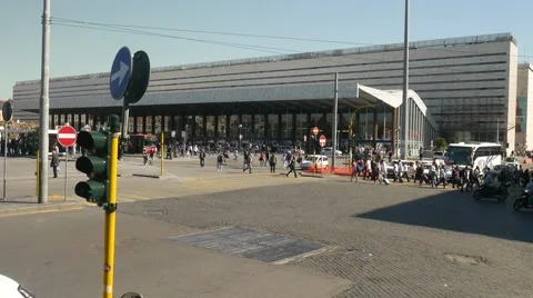 Rome Train Station Stock Footage 56839711