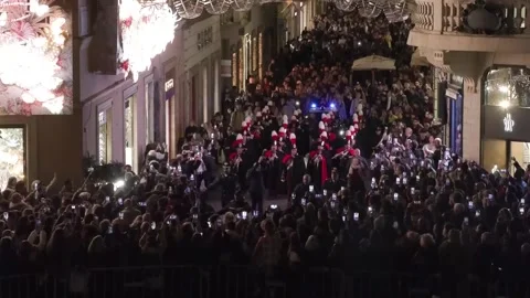 Rome ushers in Christmas with the lighting of Piazza Spagna, Roma, IT - 02 Dec 2 Video stock 294276782