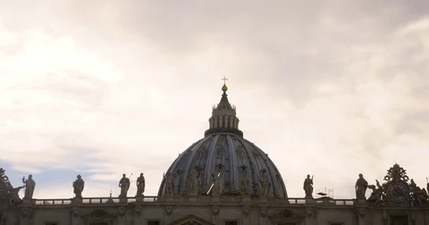 Rome Vatican Top Cross Stock Footage 82969902