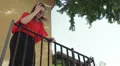 Romeo and Juliet in modern times - man and woman in love - kiss HD Footage