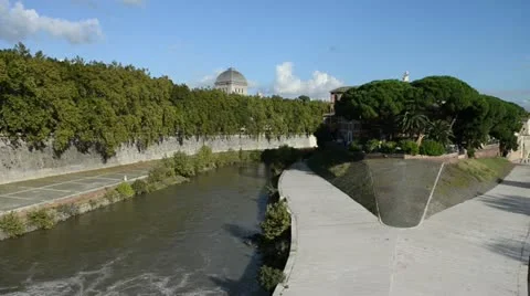 RomeTiber Stock Footage
