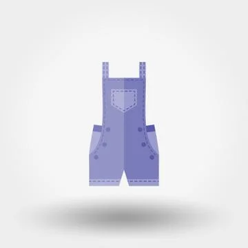 Rompers icon. Flat Stock Illustration