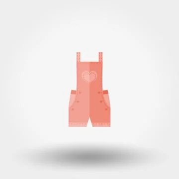 Rompers icon. Flat Stock Illustration