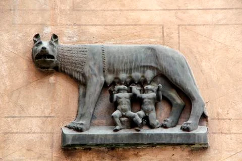Romulus and Remus Stock-Fotos