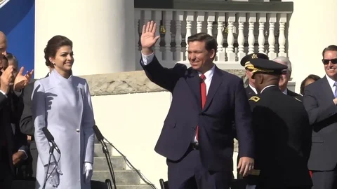 Ron DeSantis takes the oath of office as the 46th Governor of Florida - 2019 Stock Footage 107991352