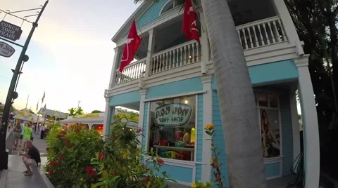 Ron jon surf shop in key west florida keys Stock Footage 41868937