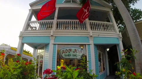 Ron jon surf shop in key west florida keys Stock Footage 41869517