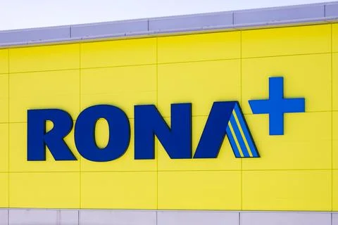 Rona + hardware store sign Stock Photos
