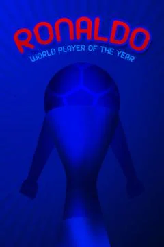 Ronaldo World Player of the Year Stock Illustration