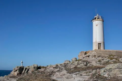 Roncudo lighthouse. Stock Photos