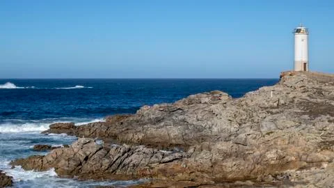 Roncudo lighthouse. Stock Photos